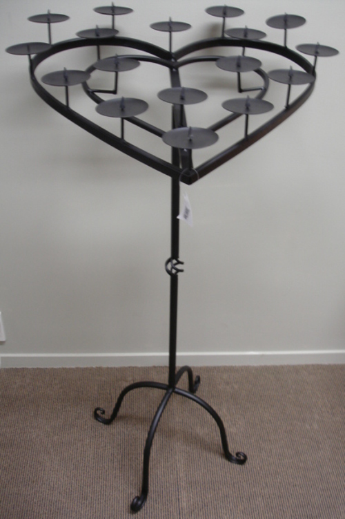 Candle Holder Hearts on Stand  