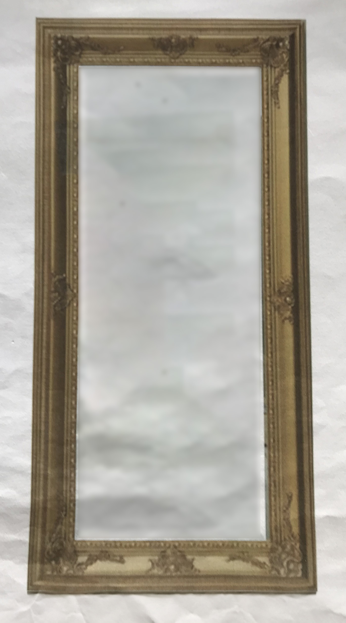 Large Leaner Mirror in Antique Gold