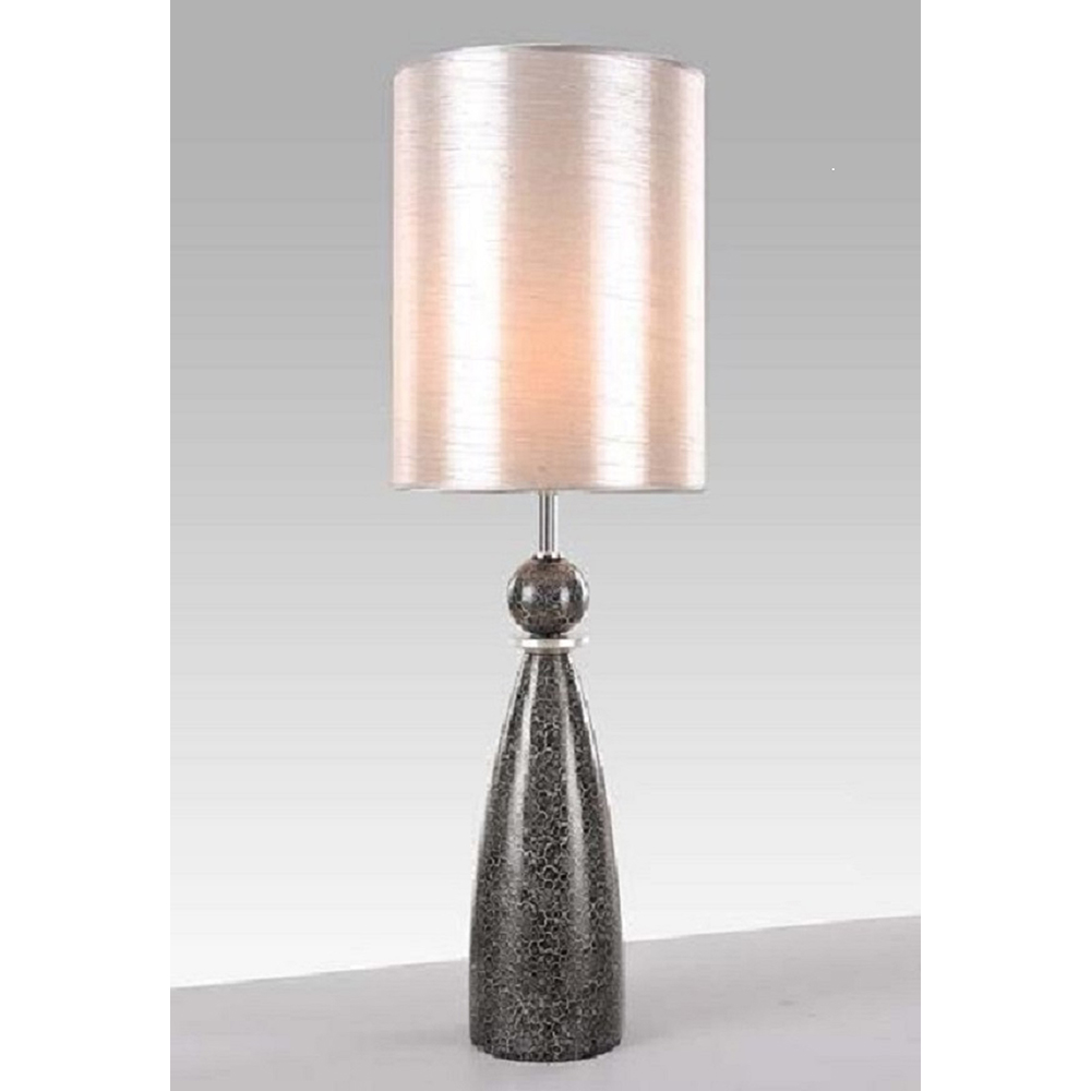  Stone crackle Lamp with whitish shade (not pink) 