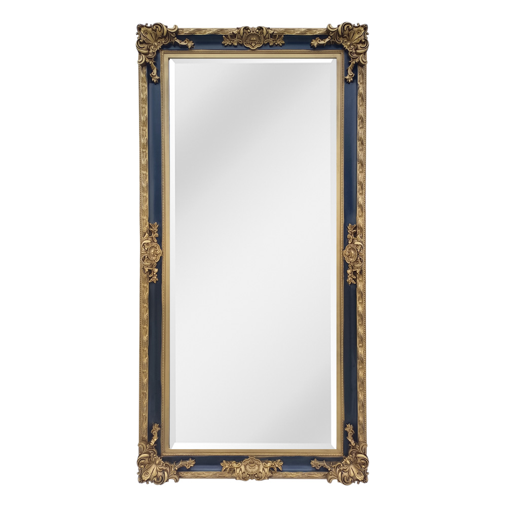 Large wall mirror - Gold with black