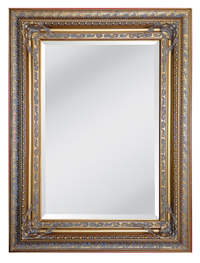 Rectangular Wall mirror in Antique Gold
