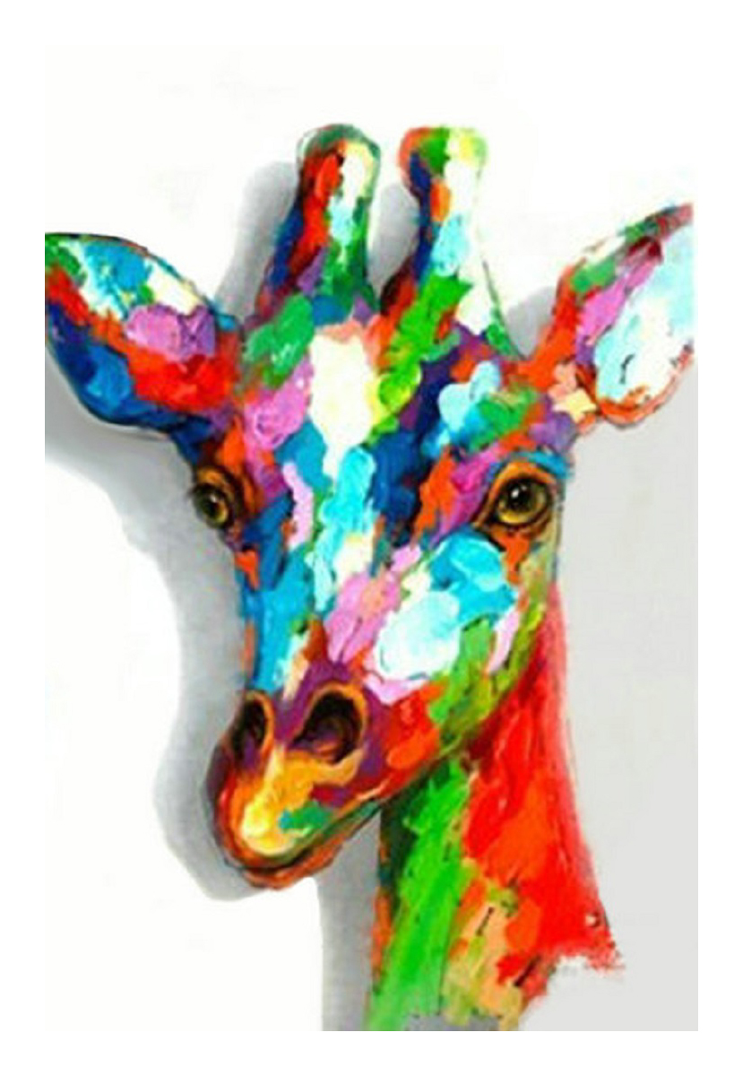 Giraffe Head Rainbow