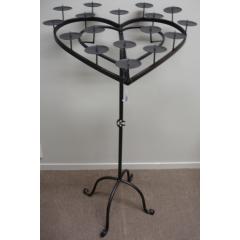Candle Holder Hearts on Stand  