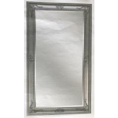Large Leaner Mirror In Antique Silver