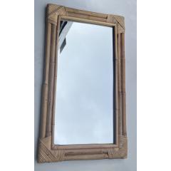 Bamboo frame mirror 