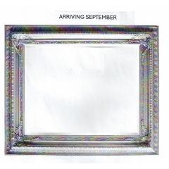 Rectangular Wall mirror in Antique Silver