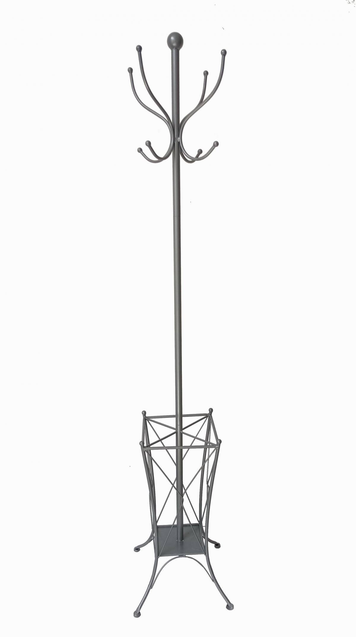Metal Coat Stand - Silver  