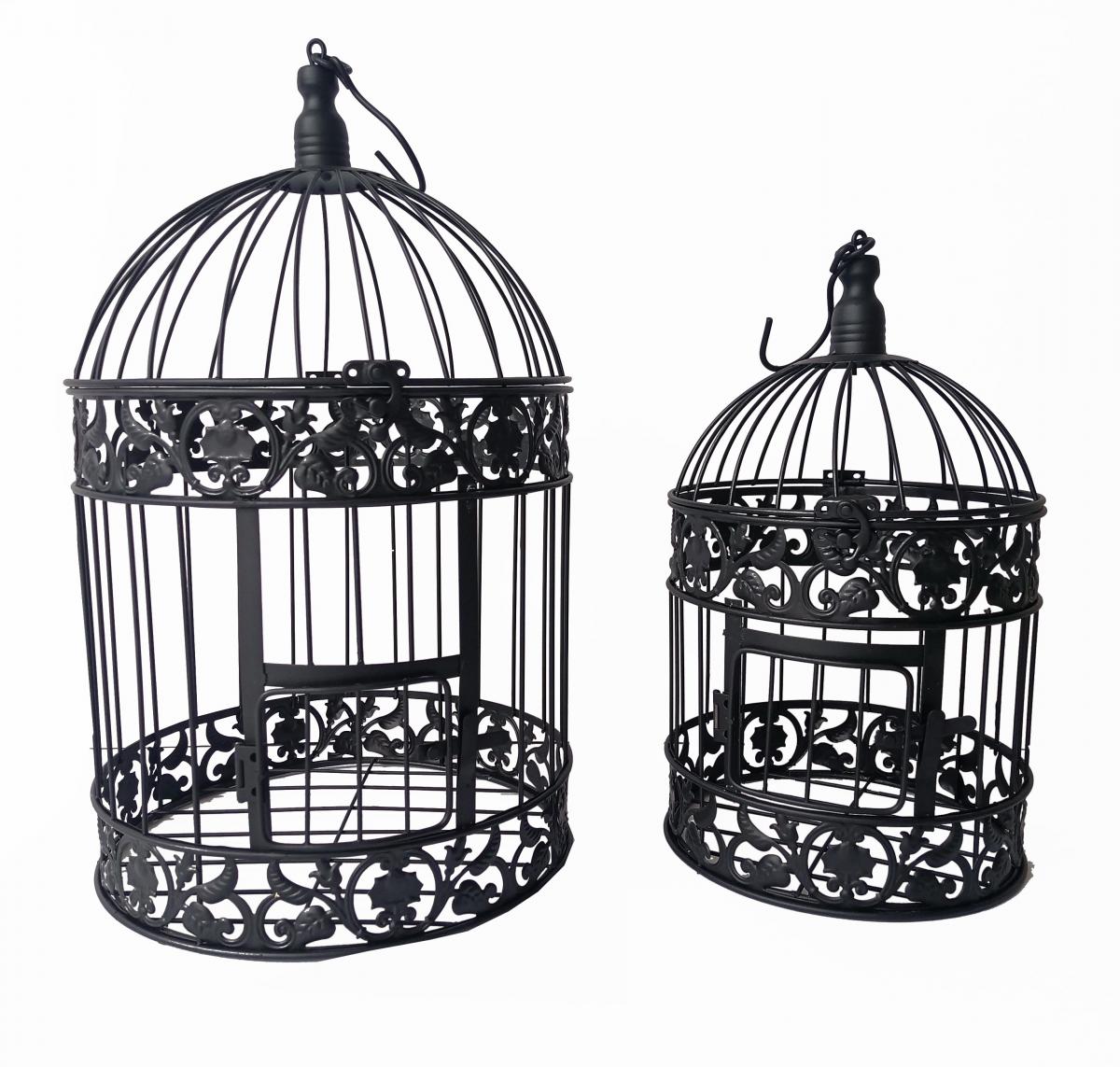 Set/2 Bird Cages - BLK